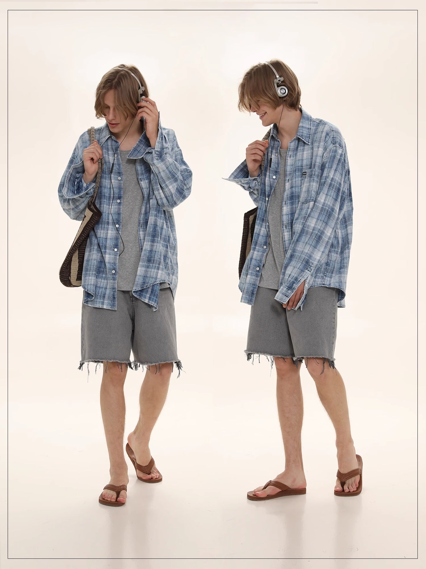 プレイド フランネル シャツ