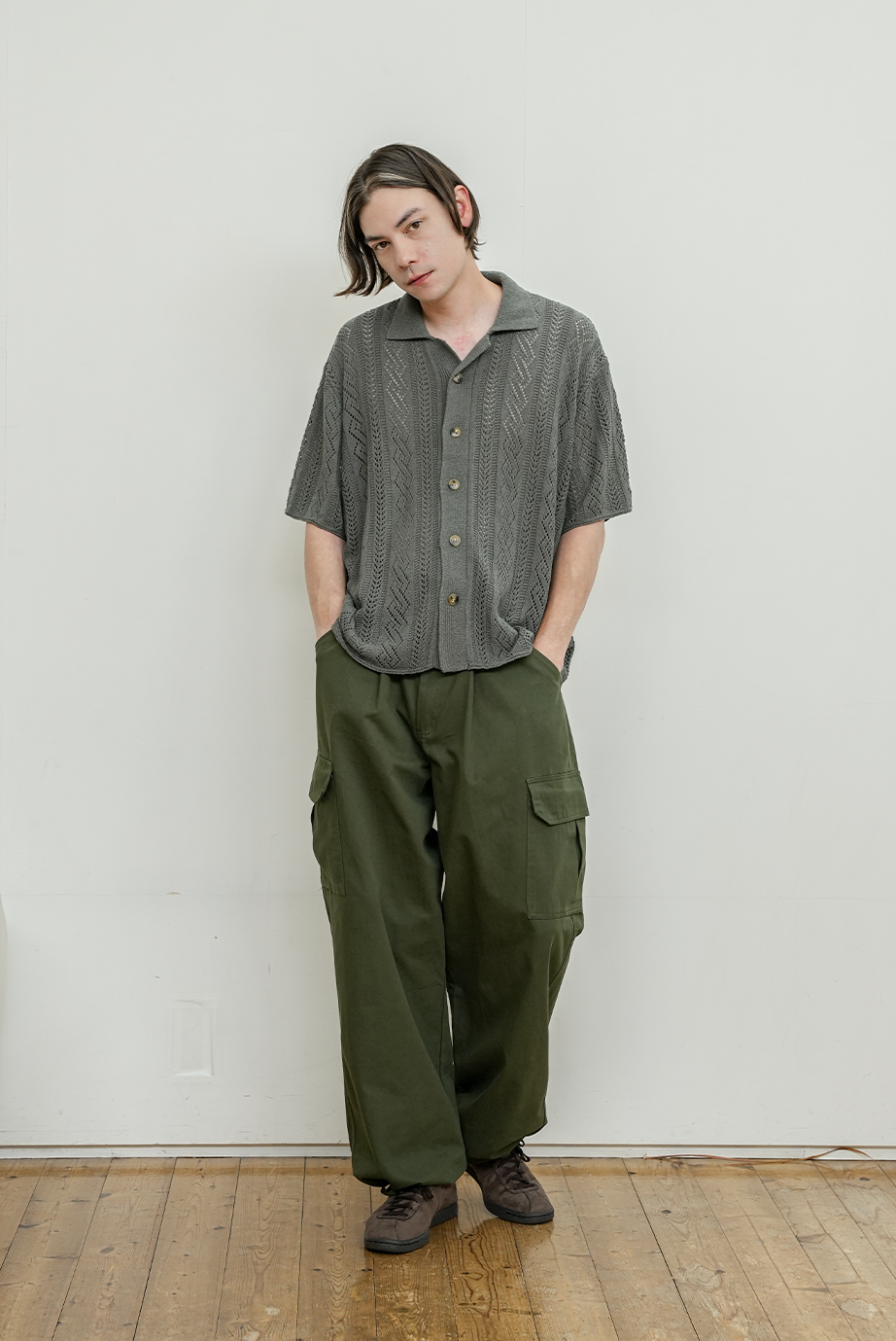 BUTTBILL リラックスフィットシアーポロ B4110