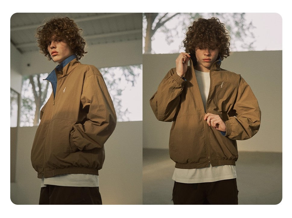 NORYBRAND アウトドア UVカット リバーシブル スタンドカラージャケット