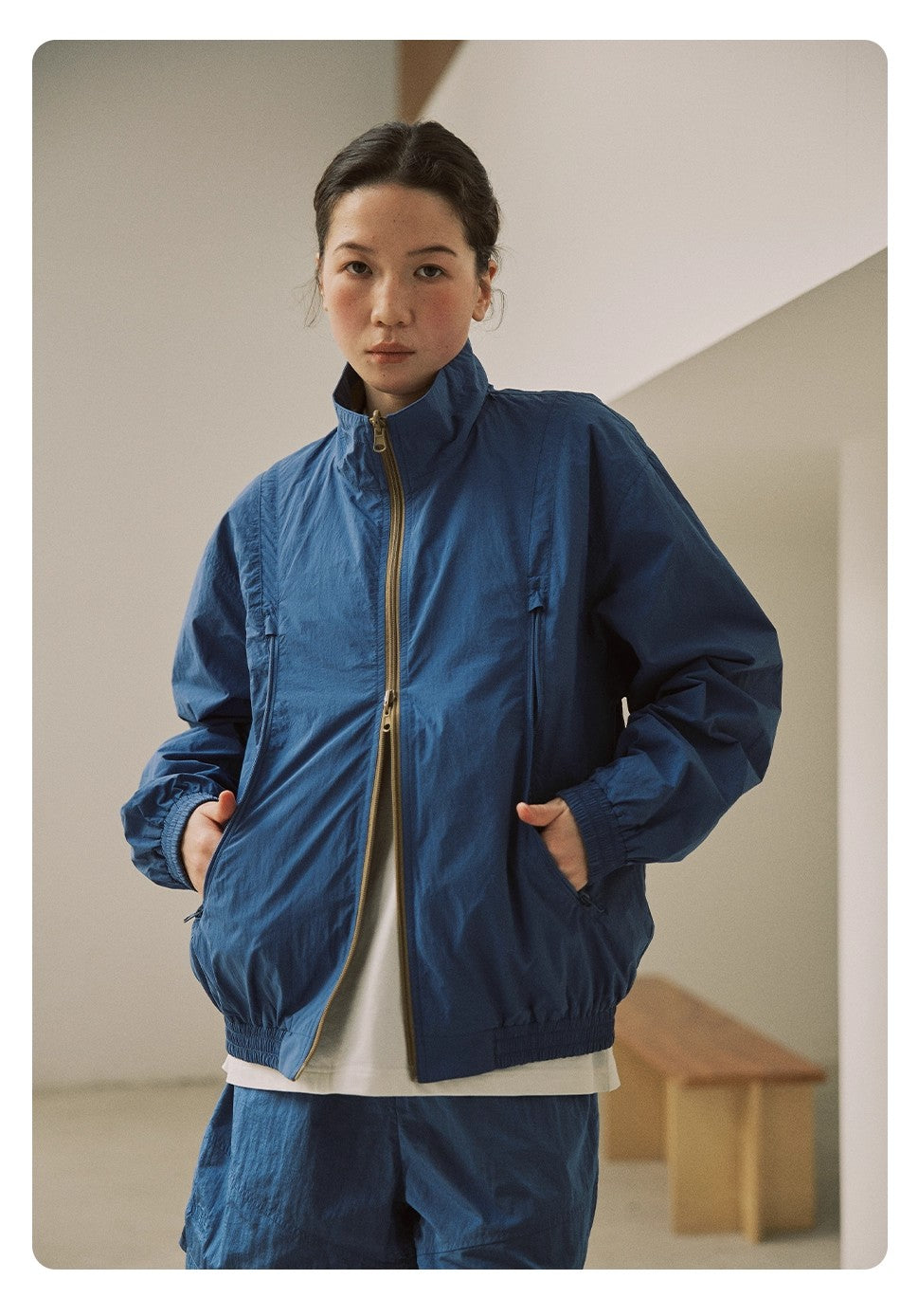 NORYBRAND アウトドア UVカット リバーシブル スタンドカラージャケット