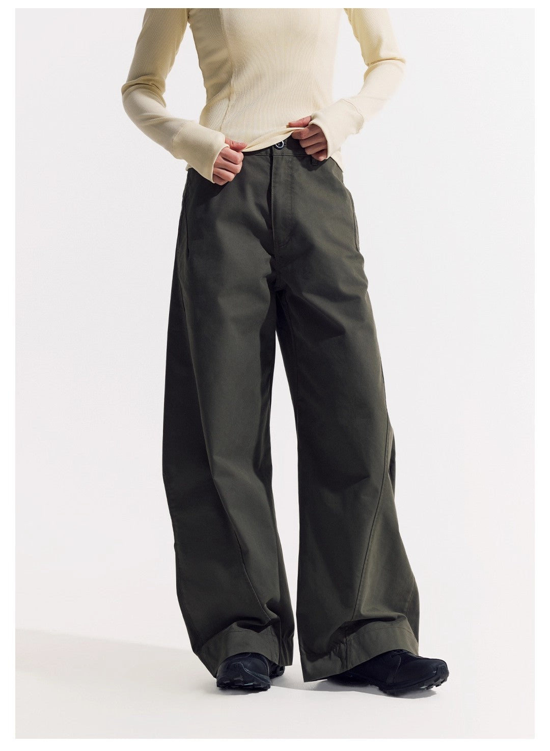 NORYBRAND 25SS 新作ワイドパンツ B4005