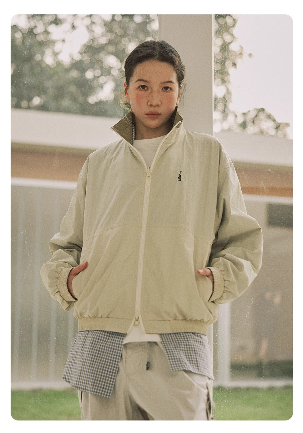 NORYBRAND アウトドア UVカット リバーシブル スタンドカラージャケット