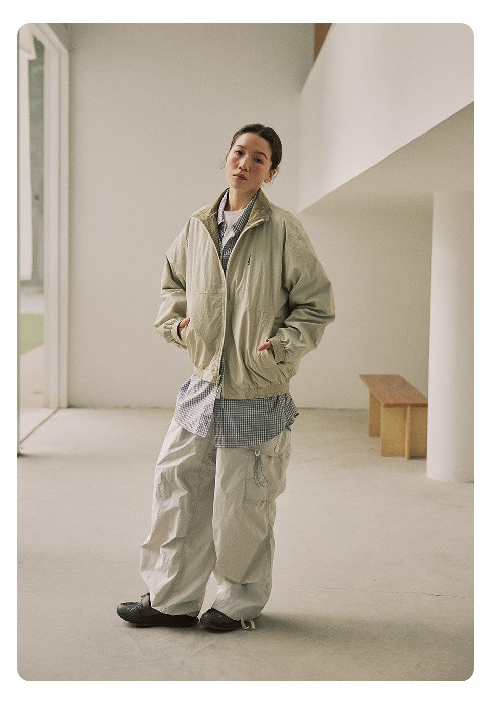 NORYBRAND アウトドア UVカット リバーシブル スタンドカラージャケット