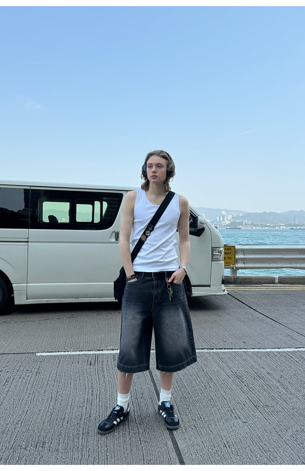 CountryMoment レトロデニムハーフパンツ B4101