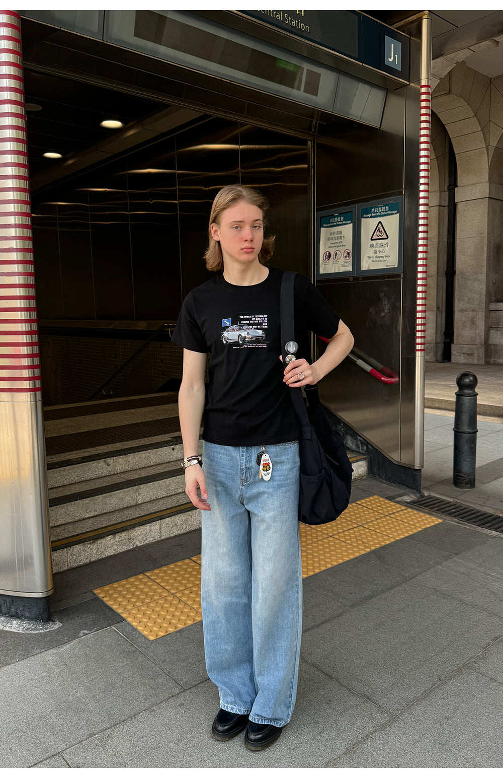 CountryMoment ウォッシュドストレートデニムパンツ B4104