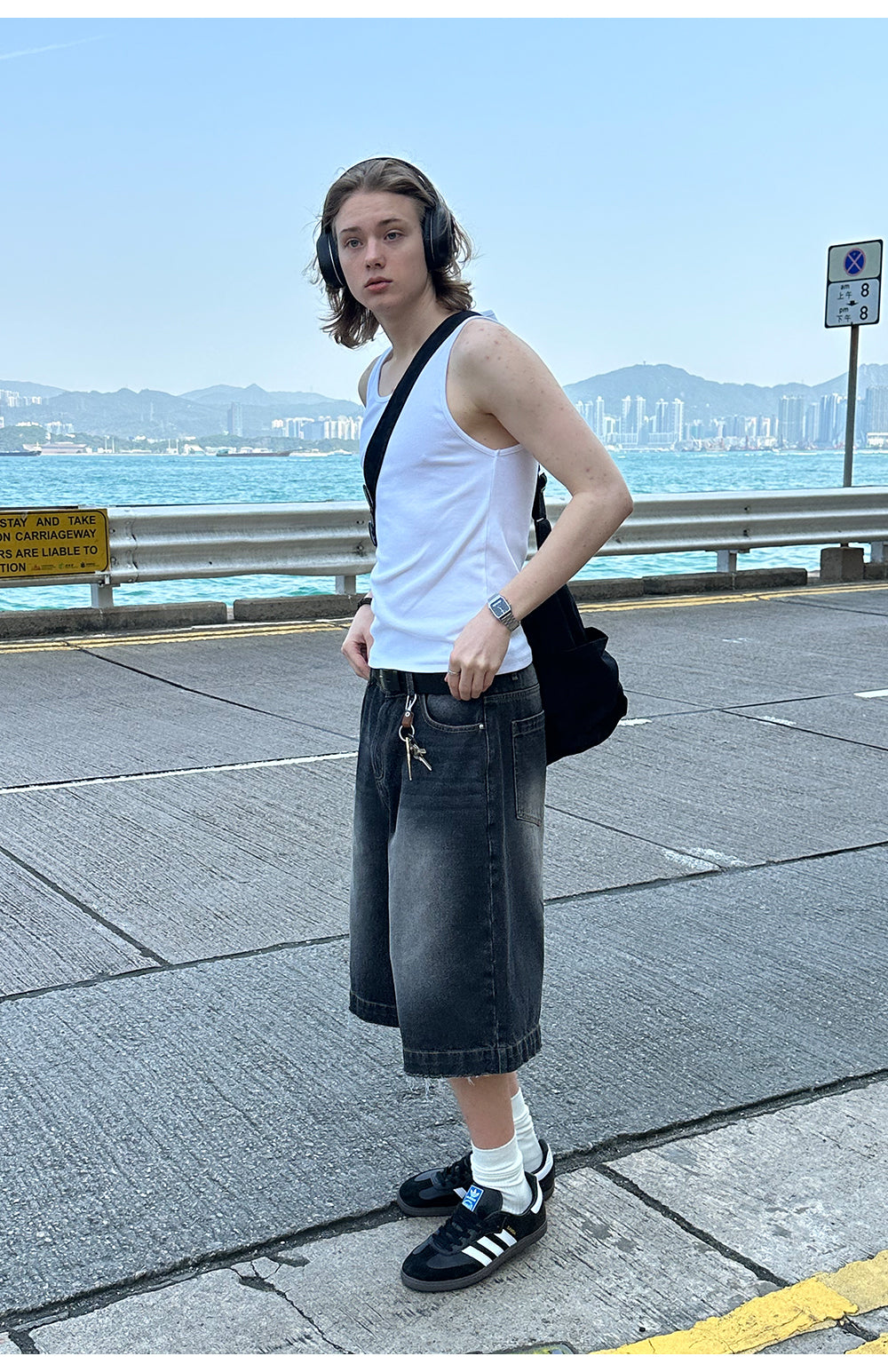 CountryMoment レトロデニムハーフパンツ B4101