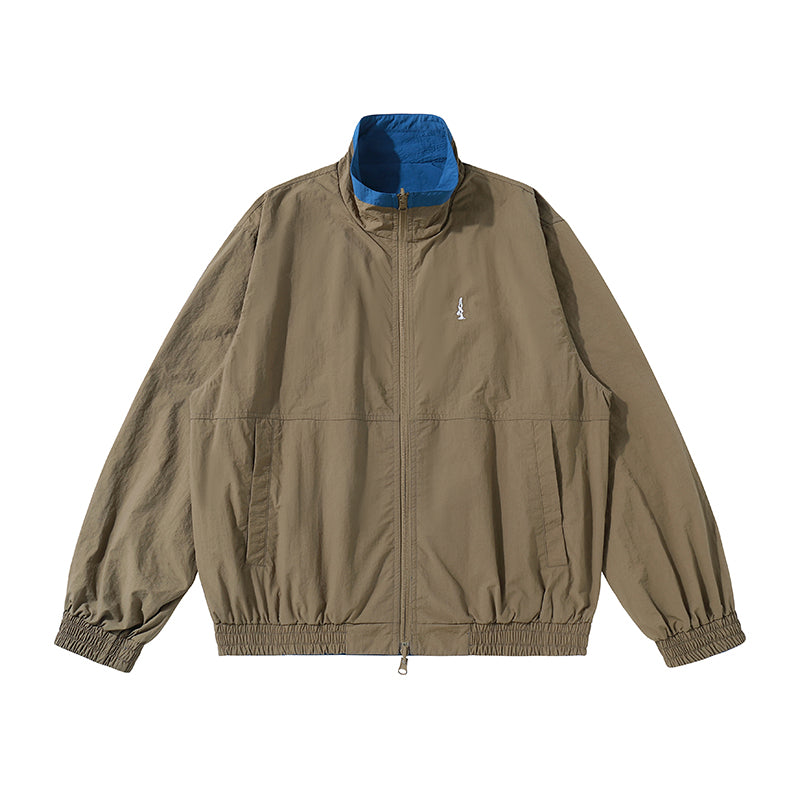 NORYBRAND アウトドア UVカット リバーシブル スタンドカラージャケット