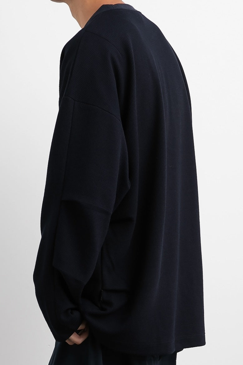 ヘビーウェイトワッフルロングスリーブT B1675