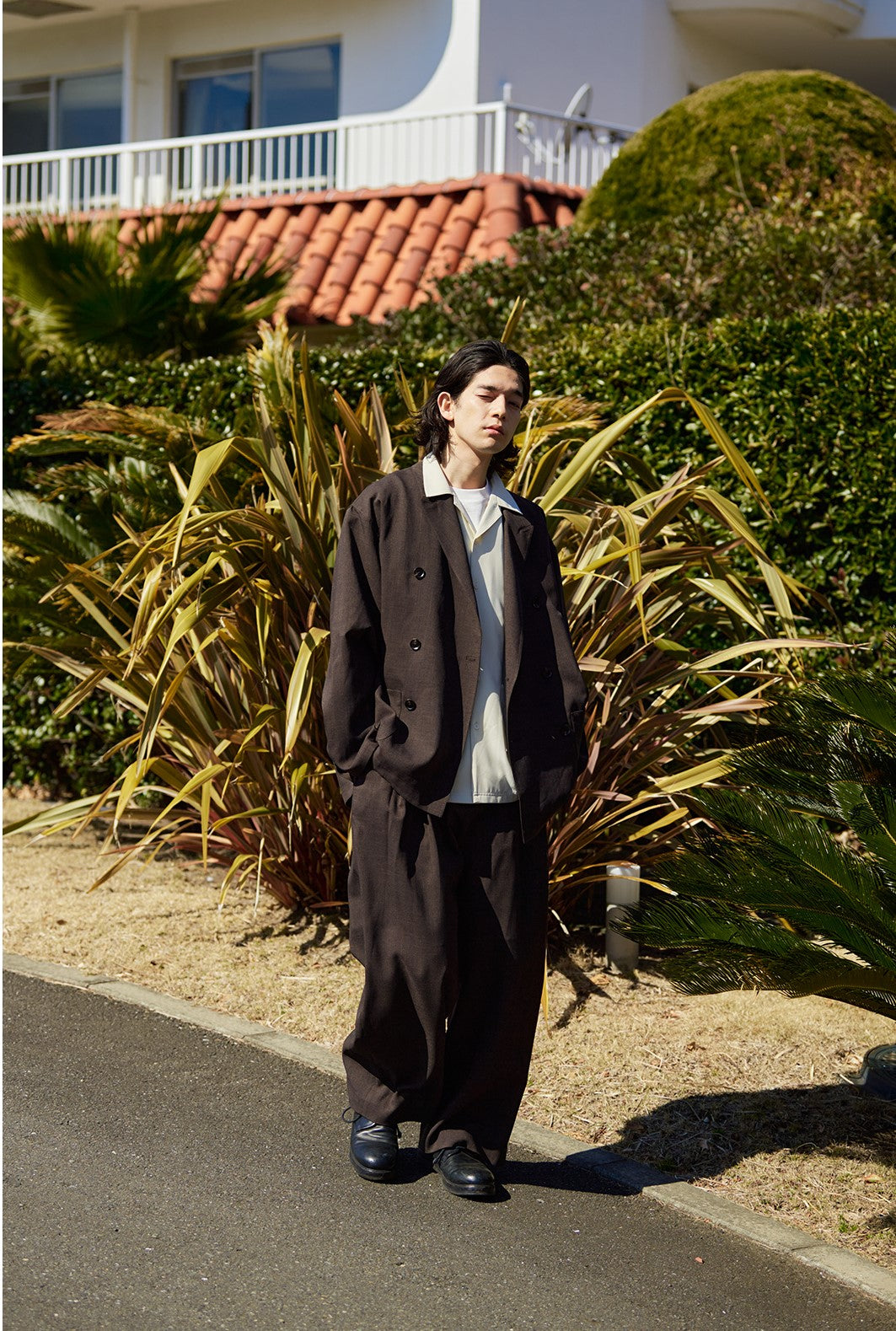 ドレープダブルブレストジャケット B0558