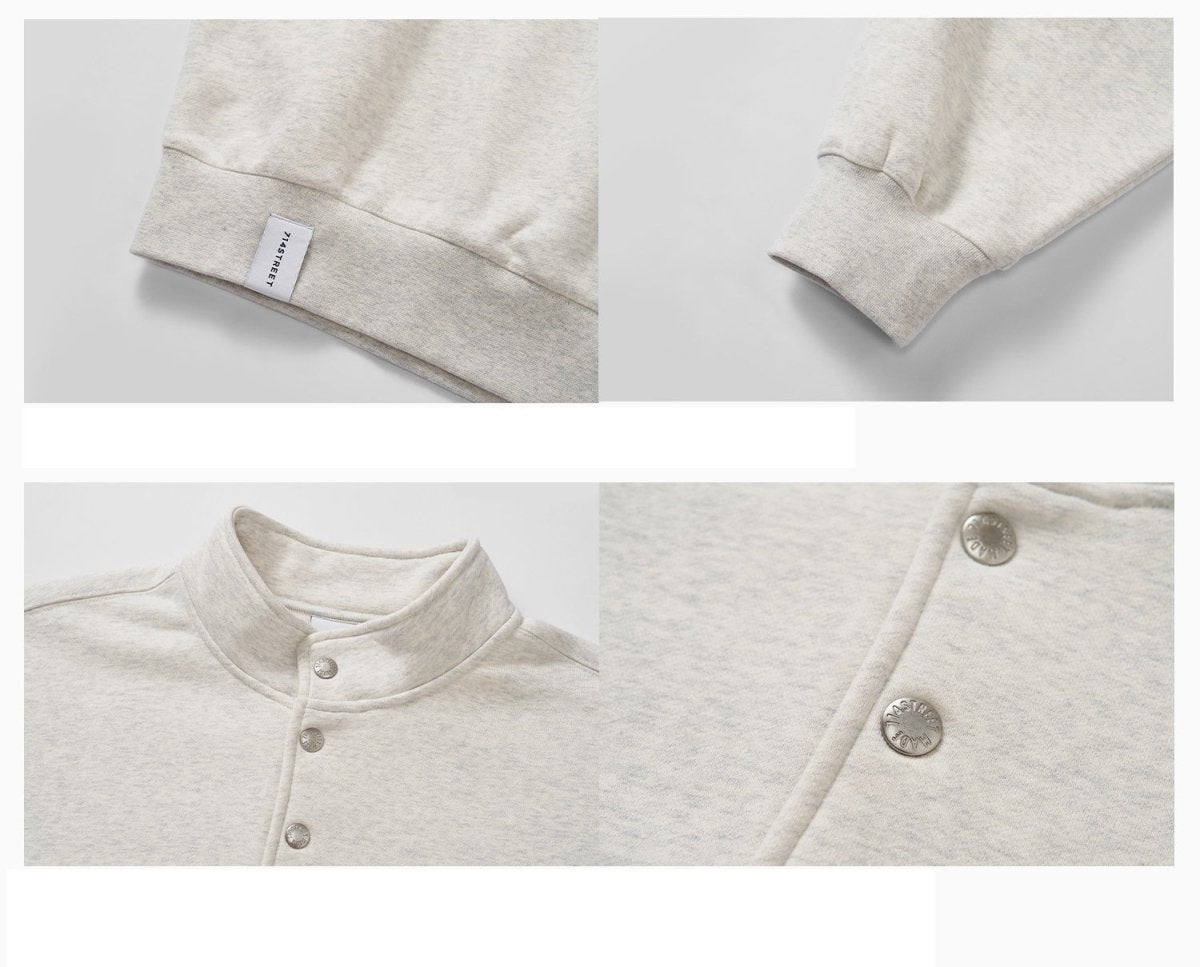 ハーフボタンスウェットシャツ N2349