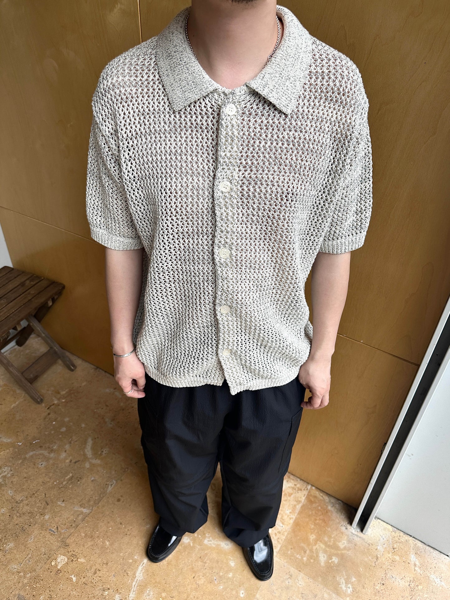 Anniehall24ss short-sleeved cardigan セーター