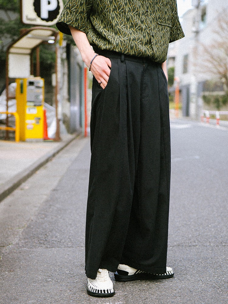 ドレープストレートパンツ B2563